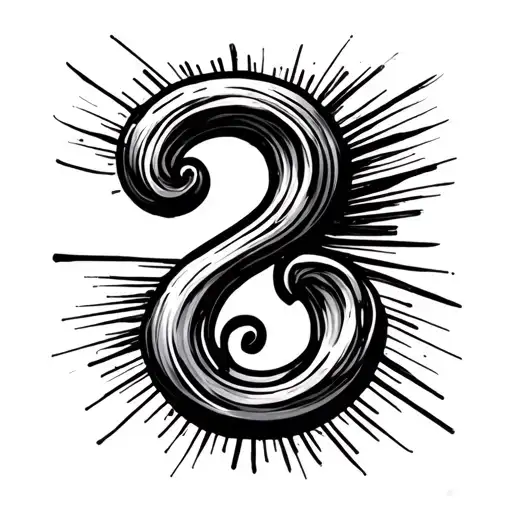 question mark minimalist tattoo design idea