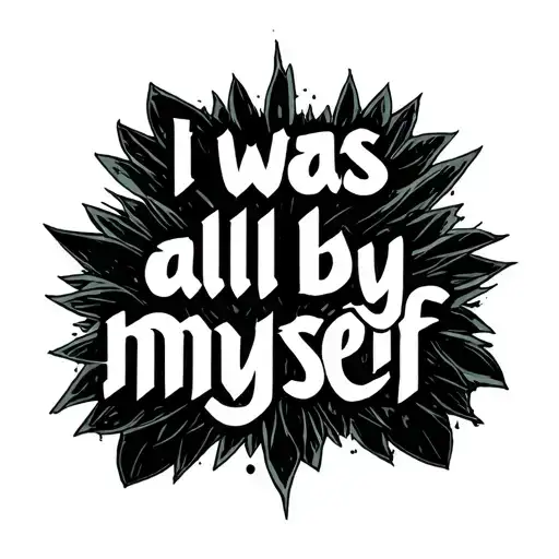 "I was all by myself" Green Day tattoo design idea