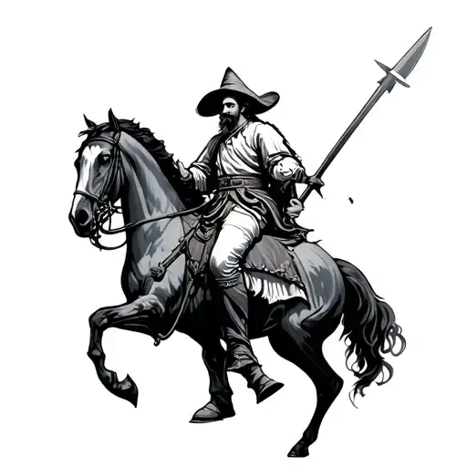 Don Quixote tattoo design idea