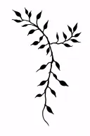 willow tree branch tattoo design idea