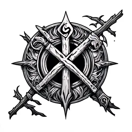Bloodborne Runes tattoo design idea