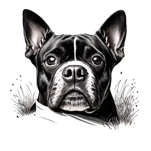 Dog Nose Print engraved forearm tattoo design idea