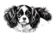 cavalier King Charles tattoo design idea