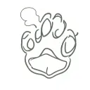 cat paw print with the word tattoo design idea
