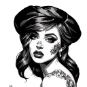 Prostitute tattoo design idea