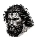 Samson from the bible tattoo design idea