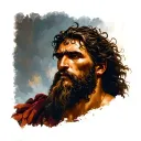 Samson from the bible tattoo design idea