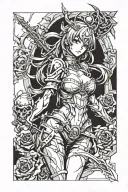 Sexy Albeda from the Overlord anime tattoo design idea