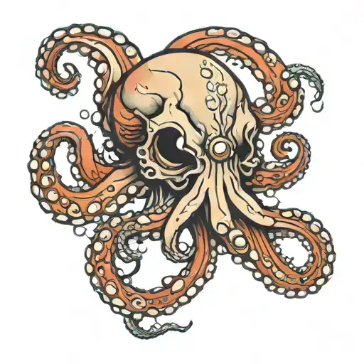 killer octopus tattoo design idea