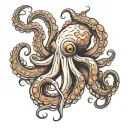 killer octopus tattoo design idea