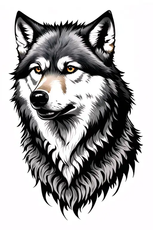 seaman wolf tattoo design idea