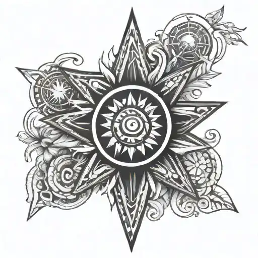 3 Stars 1 sun Philippines tattoo design tattoo design idea