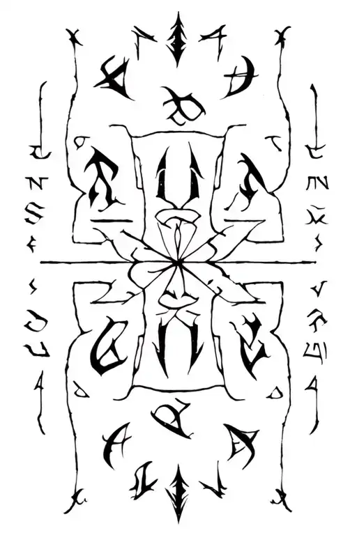 "Satchitananda" "Satchitananda" Viking Warrior Runes tattoo design idea