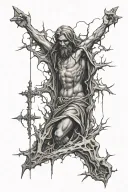 Golgotha tattoo design idea