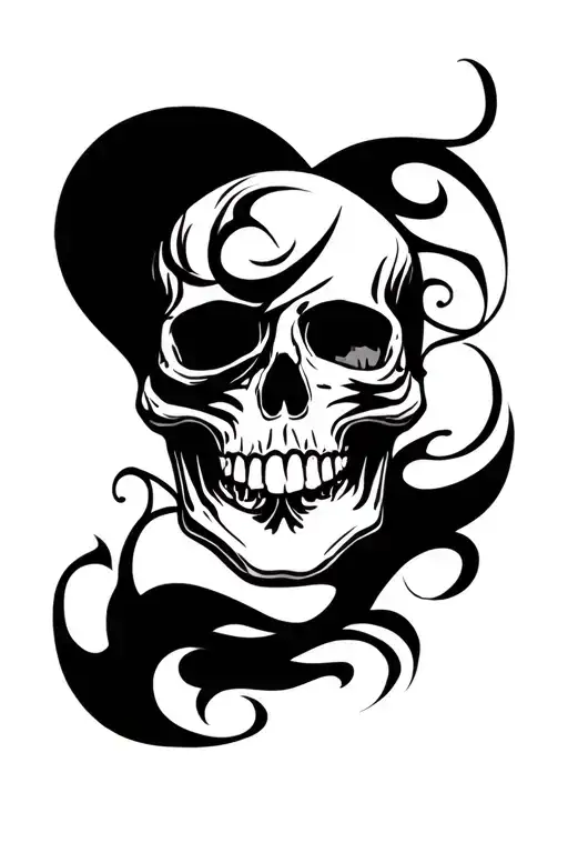 skull face tattoo tattoo design idea