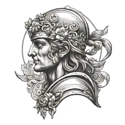 maximum virgin rome tattoo design idea