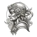 maximum virgin rome tattoo design idea