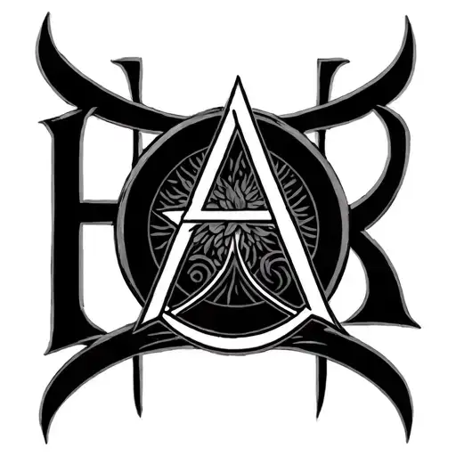 Alpha Omega tattoo design idea