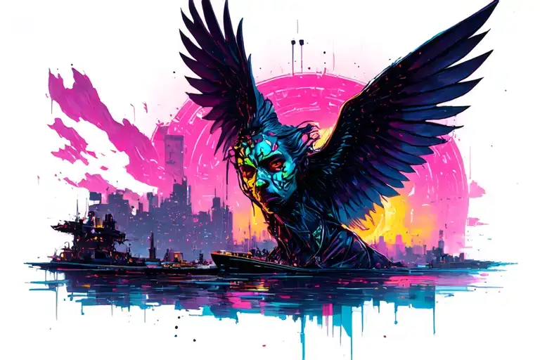 Cyberpunk 2077 tattoo design idea