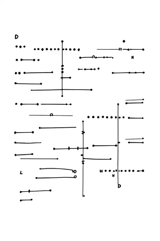 morse code tattoo design idea