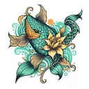 ocean color tattoo tattoo design idea
