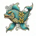 ocean color tattoo tattoo design idea