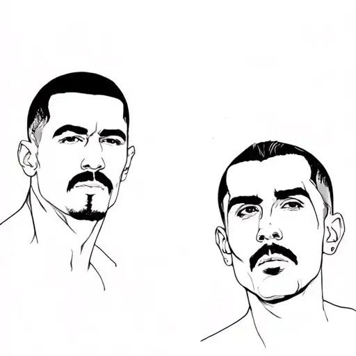 chester bennington and freddie mercury tattoo design idea