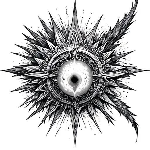 Tara King Stone of destiny solar sistem tattoo design idea