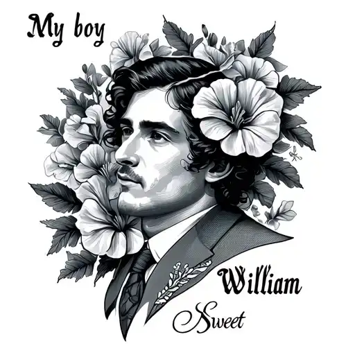 "My boy William" Sweet William tattoo design idea