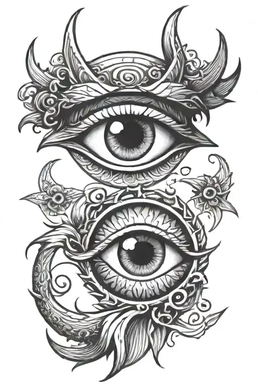 Eye Of Lucifer tattoo design idea