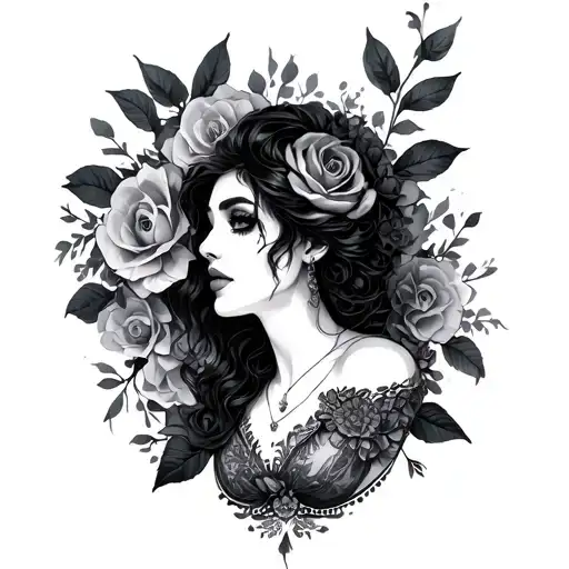 Dark Romance tattoo design idea