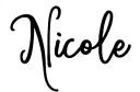 "Nicole" tattoo design idea