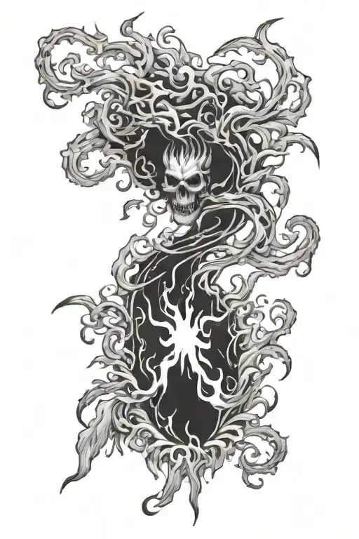 hell's paradise tattoo design idea