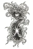 hell's paradise tattoo design idea
