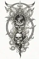 hell's paradise tattoo design idea