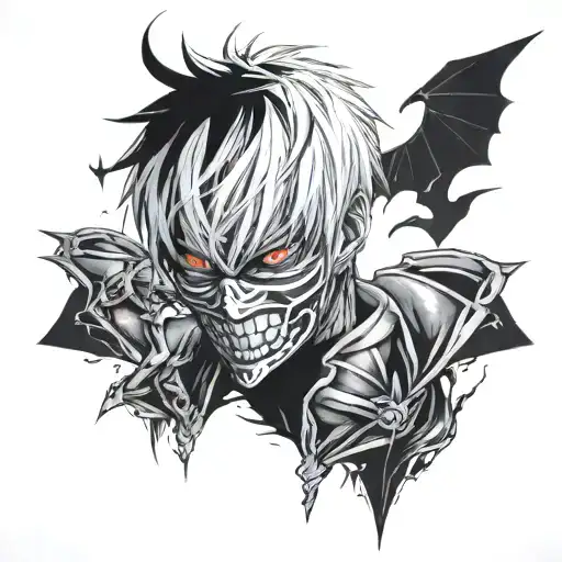 Kaneki Ken Tokyo Ghou tattoo design idea