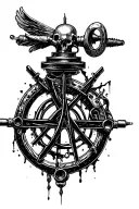 Anarchy  sextant tattoo design idea