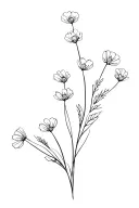 Gypsophila tattoo design idea
