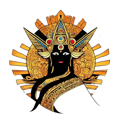 Osiris God tattoo design idea