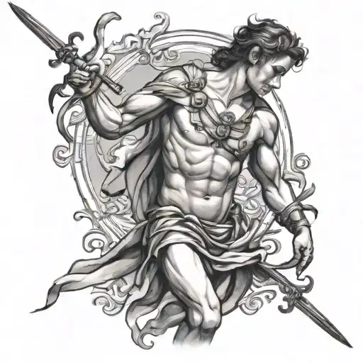 St Sebastian tattoo design idea