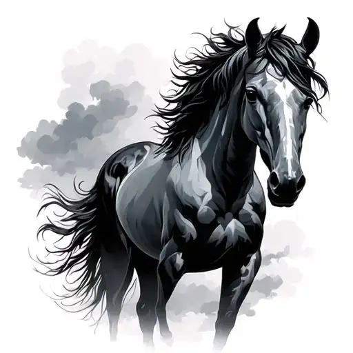 Pale Horse tattoo design idea