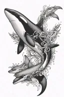 Orca tattoo design idea