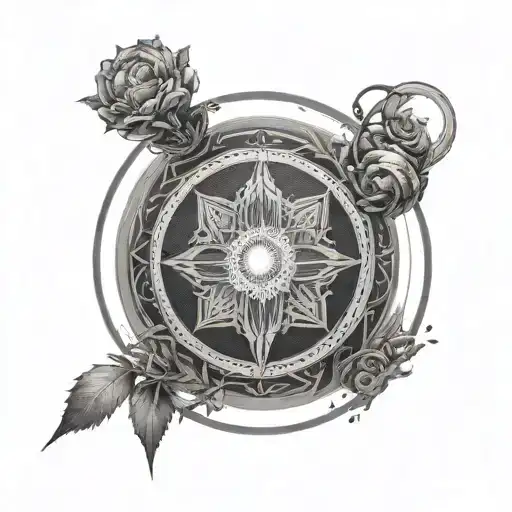 Ka Simbol from the Dark Tower inside a circle tattoo design idea