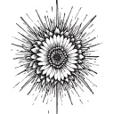 1 Peter 5:7 simple line drawing tattoo design idea