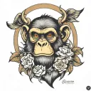 3 rules monkey omerta tattoo design idea