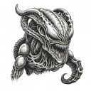 Xenomorph tattoo design idea