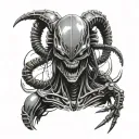 Xenomorph tattoo design idea