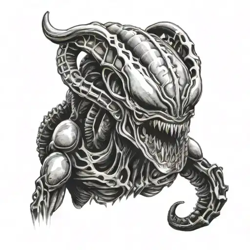 Xenomorph tattoo design idea