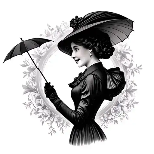 Mary poppins tattoo design idea