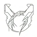 Cyberpunk 2077 cyberware symetrical tattoo design idea